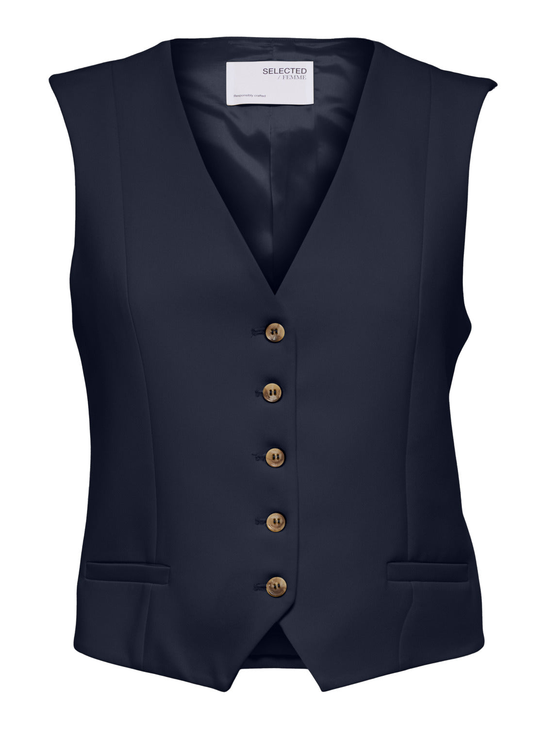 SLFRITA Waistcoat - Dark Sapphire
